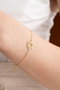 Heliophilia Silver Pulsera de Plata de Ley 925 con Recubrimiento de Oro y Circón